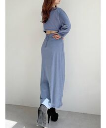 バックオープンスウェットワンピース