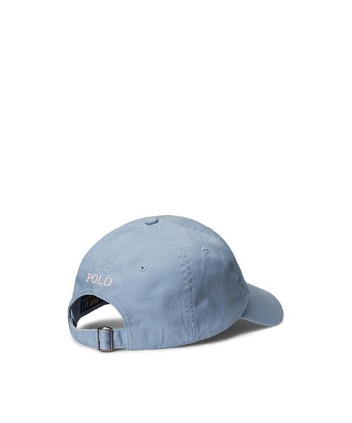 POLO RALPH LAUREN(ポロ ラルフ ローレン)の「コットン チノ ベースボール キャップ(キャップ・メンズ・ブルー・ONE)」の2枚目の写真