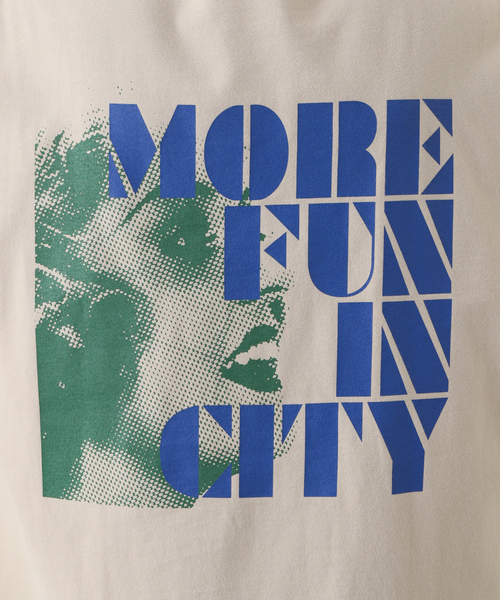 417 EDIFICE(フォーワンセブンエディフィス)の「【Hot-Dog PRESS / ホットドッグプレス】別注 プリントTシャツ MORE FUN IN CITY(Tシャツ/カットソー・メンズ・ホワイト/ベージュ・MEDIUM/LARGE/X-LARGE)」の15枚目の写真