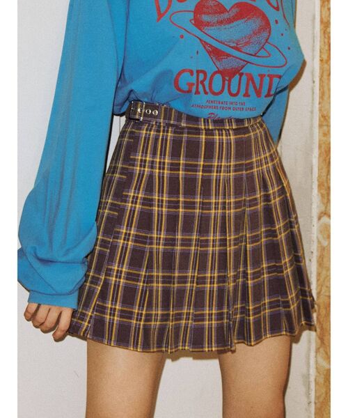 jouetie(ジュエティ)の「プリーツミニスカート(スカート・レディース・ピンク/ブラック/ブラウン・MEDIUM)」の3枚目の写真