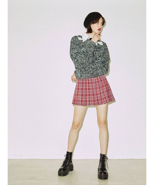 jouetie(ジュエティ)の「プリーツミニスカート(スカート・レディース・ピンク/ブラック/ブラウン・MEDIUM)」の10枚目の写真