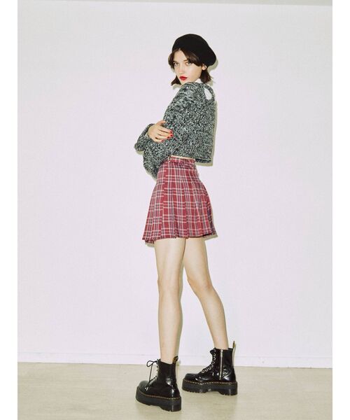 jouetie(ジュエティ)の「プリーツミニスカート(スカート・レディース・ピンク/ブラック/ブラウン・MEDIUM)」の11枚目の写真