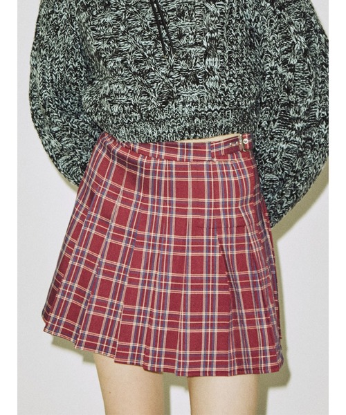 jouetie(ジュエティ)の「プリーツミニスカート(スカート・レディース・ピンク/ブラック/ブラウン・MEDIUM)」の1枚目の写真