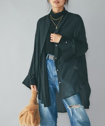 RIVE DROITE | 程よいシアー感が大人の肌見せを演出/オーバーサイズシアーシャツ(シャツ/ブラウス)