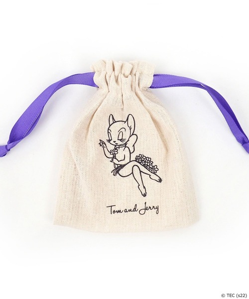 Tom＆Jerry（トムアンドジェリー）の「【公式】TOM and JERRY×Flapperトムジェリフレンズミニ巾着（ポーチ・レディース・ブラック/パープル/ブラウン/グレー/レッド/ピンク/イエロー/オレンジ/ブルー/グリーン/ダークグレー/ライトピンク/ダークブラウン・FREE）」の8枚目の写真