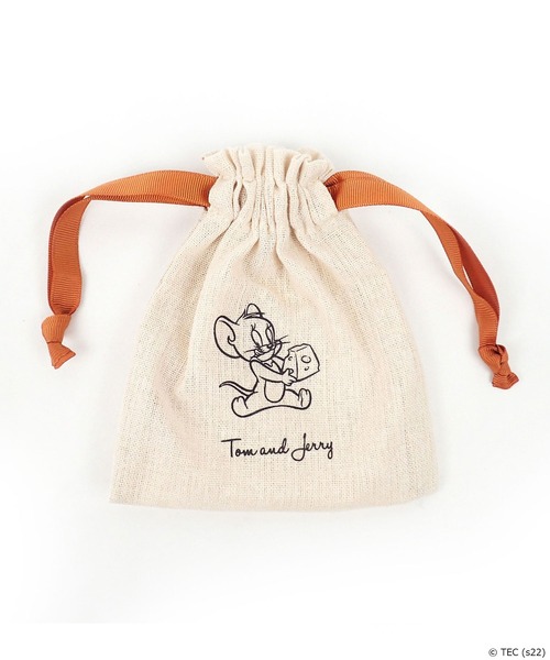 Tom＆Jerry（トムアンドジェリー）の「【公式】TOM and JERRY×Flapperトムジェリフレンズミニ巾着（ポーチ・レディース・ブラック/パープル/ブラウン/グレー/レッド/ピンク/イエロー/オレンジ/ブルー/グリーン/ダークグレー/ライトピンク/ダークブラウン・FREE）」の5枚目の写真