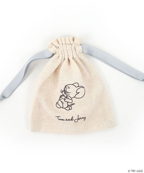 Tom＆Jerry（トムアンドジェリー）の「【公式】TOM and JERRY×Flapperトムジェリフレンズミニ巾着（ポーチ・レディース・ブラック/パープル/ブラウン/グレー/レッド/ピンク/イエロー/オレンジ/ブルー/グリーン/ダークグレー/ライトピンク/ダークブラウン・FREE）」の3枚目の写真