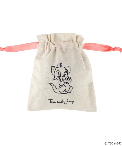 Tom＆Jerry（トムアンドジェリー）の「【公式】TOM and JERRY×Flapperトムジェリフレンズミニ巾着（ポーチ・レディース・ブラック/パープル/ブラウン/グレー/レッド/ピンク/イエロー/オレンジ/ブルー/グリーン/ダークグレー/ライトピンク/ダークブラウン・FREE）」の11枚目の写真