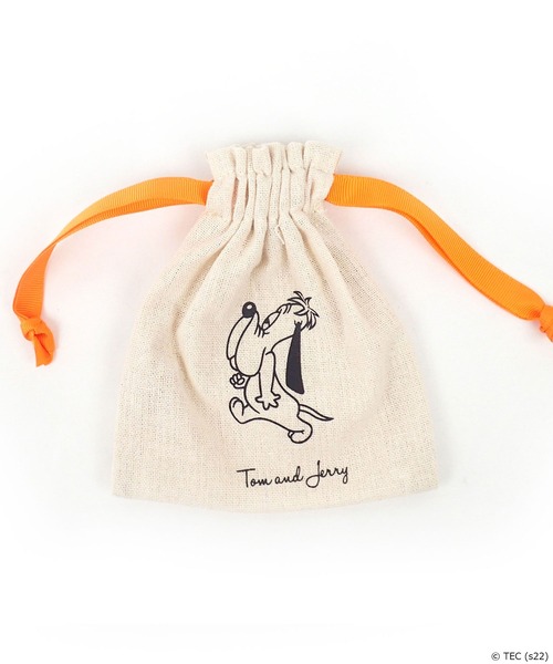 Tom＆Jerry（トムアンドジェリー）の「【公式】TOM and JERRY×Flapperトムジェリフレンズミニ巾着（ポーチ・レディース・ブラック/パープル/ブラウン/グレー/レッド/ピンク/イエロー/オレンジ/ブルー/グリーン/ダークグレー/ライトピンク/ダークブラウン・FREE）」の13枚目の写真