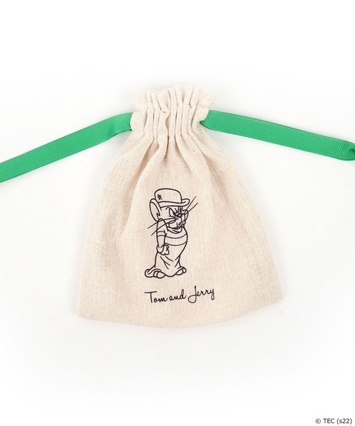 Tom＆Jerry（トムアンドジェリー）の「【公式】TOM and JERRY×Flapperトムジェリフレンズミニ巾着（ポーチ・レディース・ブラック/パープル/ブラウン/グレー/レッド/ピンク/イエロー/オレンジ/ブルー/グリーン/ダークグレー/ライトピンク/ダークブラウン・FREE）」の6枚目の写真