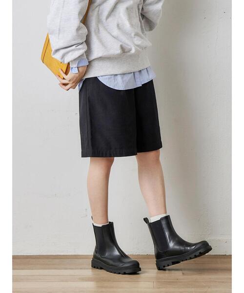 Green　Parks（グリーンパークス）の「ヘビーツイルハーフパンツ（その他パンツ・レディース・ベージュ/ブラウン/ブラック・FREE）」の5枚目の写真