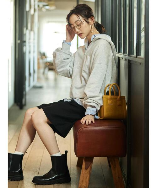 Green　Parks（グリーンパークス）の「ヘビーツイルハーフパンツ（その他パンツ・レディース・ベージュ/ブラウン/ブラック・FREE）」の10枚目の写真