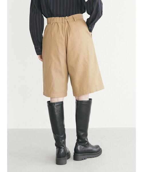 Green　Parks（グリーンパークス）の「ヘビーツイルハーフパンツ（その他パンツ・レディース・ベージュ/ブラウン/ブラック・FREE）」の13枚目の写真