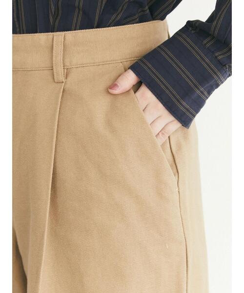 Green　Parks（グリーンパークス）の「ヘビーツイルハーフパンツ（その他パンツ・レディース・ベージュ/ブラウン/ブラック・FREE）」の17枚目の写真