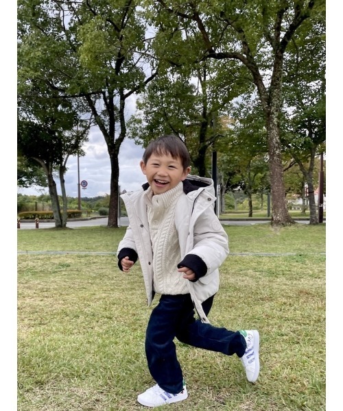 GAP（ギャップ）の「ショート ダウンパーカー (キッズ)（ダウンジャケット/コート・キッズ・グレー/ブルー/ブラック/ピンク・5/6/10/8/14/2/3/12/4）」の18枚目の写真