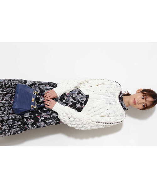 JILL STUART(ジルスチュアート)の「セレナニット(ニット/セーター・レディース・ホワイト/ベージュ・FREE)」の10枚目の写真