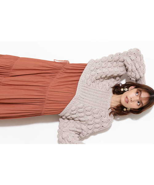 JILL STUART(ジルスチュアート)の「セレナニット(ニット/セーター・レディース・ホワイト/ベージュ・FREE)」の3枚目の写真