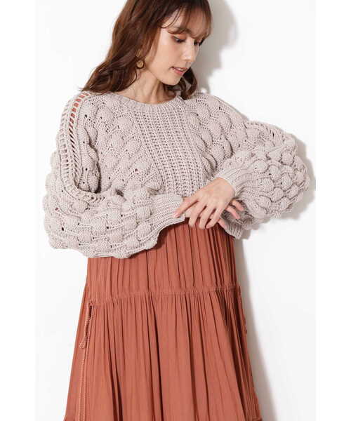 JILL STUART(ジルスチュアート)の「セレナニット(ニット/セーター・レディース・ホワイト/ベージュ・FREE)」の8枚目の写真