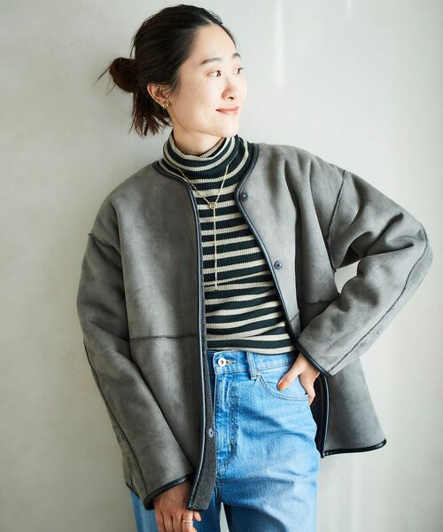 le.coeur blanc(ルクールブラン)の「リバーシブルフェイク le.coeur blanc(ルクールブラン)の「リバーシブルフェイク