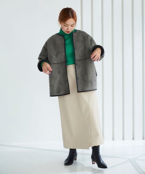 le.coeur blanc（ルクールブラン）の「リバーシブルフェイク