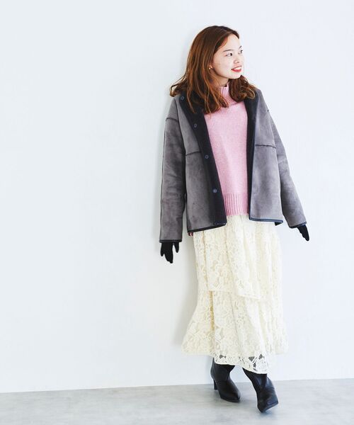 le.coeur blanc（ルクールブラン）の「リバーシブルフェイク