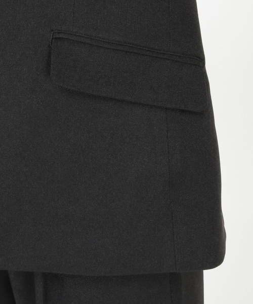 IKKA LOUNGE（イッカラウンジ）の「【セットアップ対応】ウールライクV襟裏付きジャケット（テーラードジャケット・レディース・モカ/ブラック・L/M）」の14枚目の写真