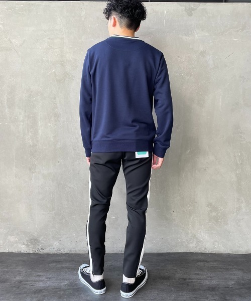 セール】[LACOSTE/ラコステ] リブライン ワンポイントロゴクルーネック