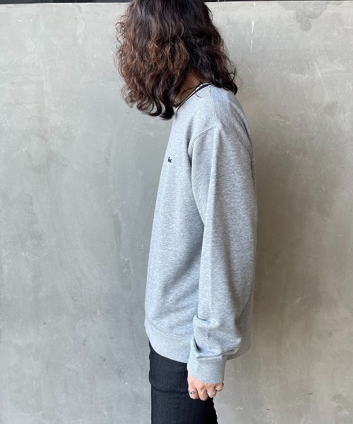 LACOSTE（ラコステ）の「[LACOSTE/ラコステ] リブライン ワンポイントロゴクルーネックスウェット（スウェット・レディース・ネイビー/グレー・4/3/5）」の18枚目の写真