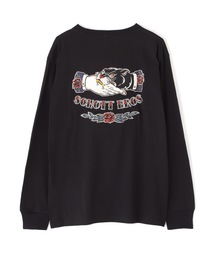 schott | Schott/ショット/EMBROIDERY LS T-SHIRT/パンサー刺繍　ロンT(Tシャツ/カットソー)