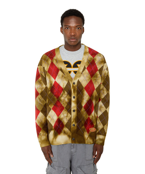 DIESEL（ディーゼル）の「メンズ カーディガン アーガイル タイダイ（カーディガン/ボレロ・メンズ・カーキ/イエロー・SMALL/MEDIUM/LARGE/X-LARGE/XX-LARGE/X-SMALL）」の17枚目の写真