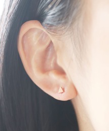金属アレルギー対応 ミニトライアングルモチーフステンレスピアス
