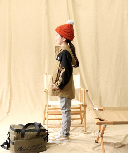 CAMP7（キャンプセブン）の「【CAMP7】マウンテンパーカー（マウンテンパーカー・キッズ・カーキブラウン/ベージュ・140/120/130/150/105）」の7枚目の写真