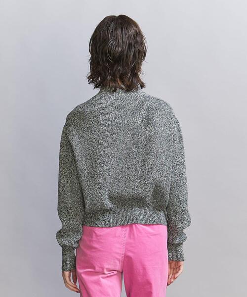 BEAUTY&YOUTH UNITED ARROWS(ビューティーアンドユースユナイテッドアローズ)の「コットンナイロン ミックスブークレ ニット プルオーバー -ウォッシャブル-(ニット/セーター・レディース・ベージュ/オレンジ/ブラック・FREE)」の8枚目の写真