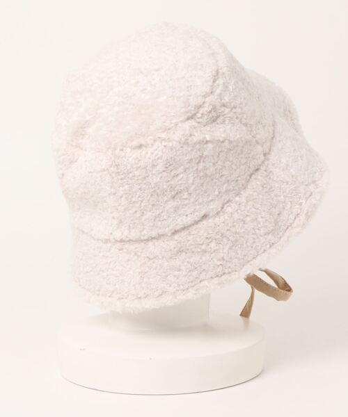 axes femme（アクシーズファム）の「耳当て付きもこもこハット（ハット・レディース・モカ/ブラック/キナリ・FREE）」の4枚目の写真