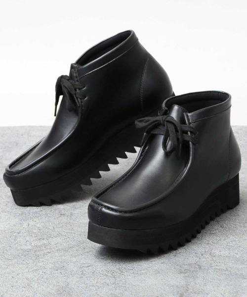 glabella(グラベラ)の「厚底 シャークソール モカシンブーツ / モカシン ショートブーツ / フェイクレザーブーツ(ブーツ・メンズ・ブラック・S/M/L)」の17枚目の写真