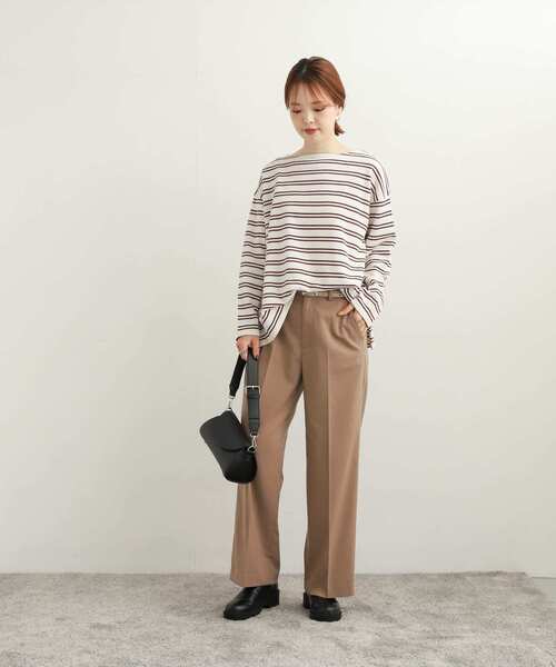 URBAN RESEARCH DOORS(アーバンリサーチドアーズ)の「ダブルフェイスボーダープルオーバー(Tシャツ/カットソー・レディース・パープル/ブルー系その他/ホワイト系その他・MEDIUM)」の17枚目の写真