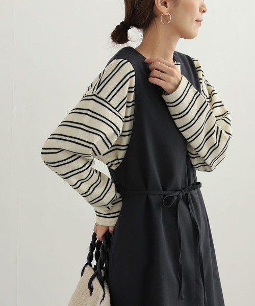 URBAN RESEARCH DOORS(アーバンリサーチドアーズ)の「ダブルフェイスボーダープルオーバー(Tシャツ/カットソー・レディース・パープル/ブルー系その他/ホワイト系その他・MEDIUM)」の22枚目の写真