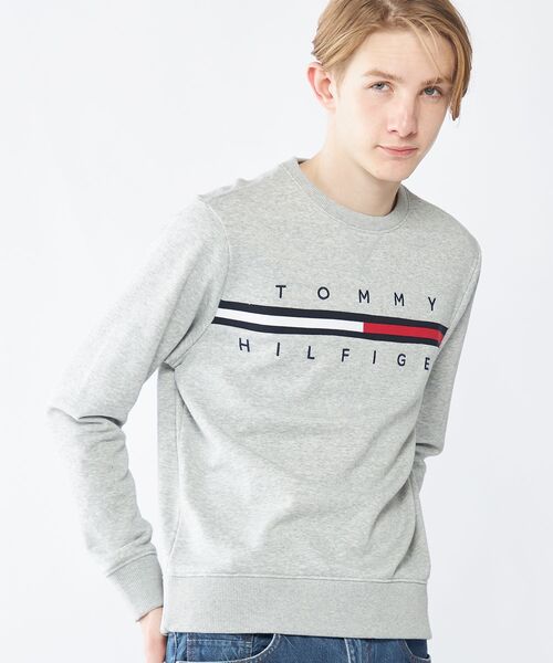 TOMMY HILFIGER（トミーヒルフィガー）の「【オンライン限定】TINOフレンチテリースウェット（スウェット・メンズ・グレー/ネイビー/ホワイト/ホワイト系/グレー系/ネイビー系・LARGE/MEDIUM/SMALL/X-LARGE/XX-LARGE/X-SMALL）」の3枚目の写真