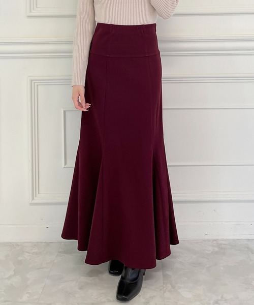MIIA（ミーア）の「ロングマーメイドスカート（スカート・レディース・ブラック/ピンク/ボルドー・FREE）」の9枚目の写真