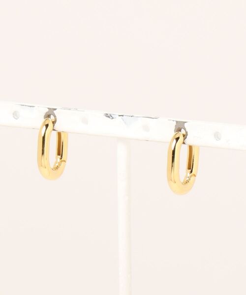 LAGLAIA(ラグライア)の「【sifflement】long hoop pierce(ピアス(両耳用)・レディース・ゴールド・FREE)」の1枚目の写真