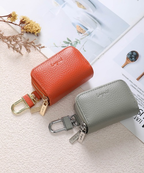 Ungrid/アングリッド】本革スマートキーケース 車 ダブルファスナー