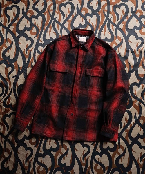 n(n) BY NUMBER (N)INE(エヌエヌバイナンバーナイン)の「WOOL OMBRE CHECK SHIRT(シャツ/ブラウス・メンズ・ブラック×レッド/ブラック×ブルー/ブラック×グリーン・M/S/L)」の1枚目の写真