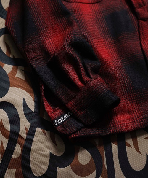 n(n) BY NUMBER (N)INE(エヌエヌバイナンバーナイン)の「WOOL OMBRE CHECK SHIRT(シャツ/ブラウス・メンズ・ブラック×レッド/ブラック×ブルー/ブラック×グリーン・M/S/L)」の4枚目の写真