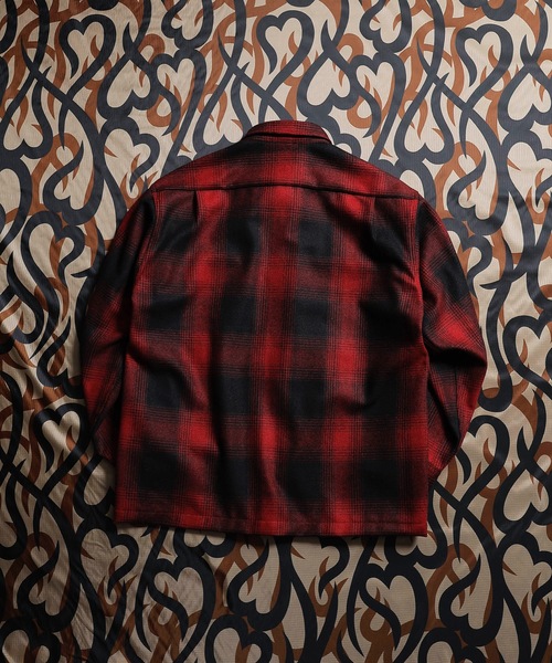 n(n) BY NUMBER (N)INE(エヌエヌバイナンバーナイン)の「WOOL OMBRE CHECK SHIRT(シャツ/ブラウス・メンズ・ブラック×レッド/ブラック×ブルー/ブラック×グリーン・M/S/L)」の20枚目の写真
