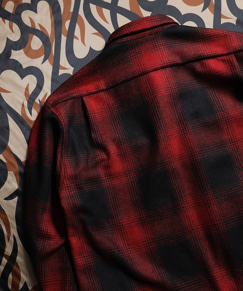 n(n) BY NUMBER (N)INE(エヌエヌバイナンバーナイン)の「WOOL OMBRE CHECK SHIRT(シャツ/ブラウス・メンズ・ブラック×レッド/ブラック×ブルー/ブラック×グリーン・M/S/L)」の12枚目の写真