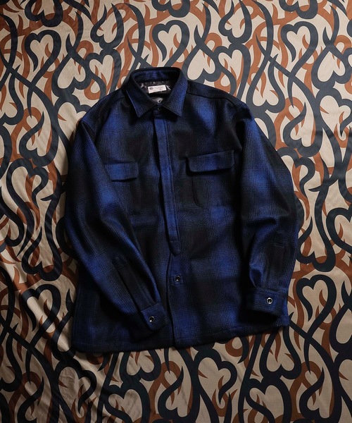 n(n) BY NUMBER (N)INE(エヌエヌバイナンバーナイン)の「WOOL OMBRE CHECK SHIRT(シャツ/ブラウス・メンズ・ブラック×レッド/ブラック×ブルー/ブラック×グリーン・M/S/L)」の8枚目の写真