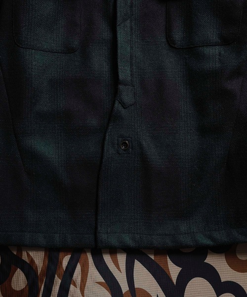 n(n) BY NUMBER (N)INE(エヌエヌバイナンバーナイン)の「WOOL OMBRE CHECK SHIRT(シャツ/ブラウス・メンズ・ブラック×レッド/ブラック×ブルー/ブラック×グリーン・M/S/L)」の18枚目の写真