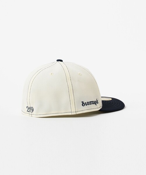 帽子 Diaspora skateboards new era lp LP 59FIFTY Diaspora skateboards クロームホワイト × ネイビー
