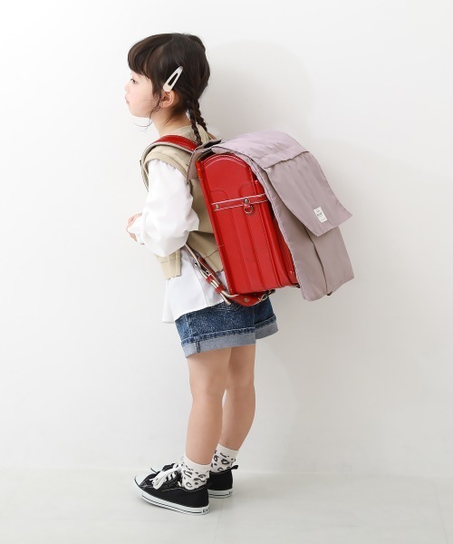 devirock（デビロック）の「撥水 収納たくさんランドセルカバー（ランドセル・キッズ・ネイビー/ブルー系その他/パープル系その他/バイオレット/ライトカーキ・ONE SIZE）」の9枚目の写真