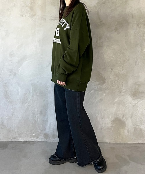 kutir（クティール）の「フリンジフレアデニムパンツ（デニムパンツ・レディース・ブラック/インディゴブルー・SMALL/MEDIUM）」の9枚目の写真